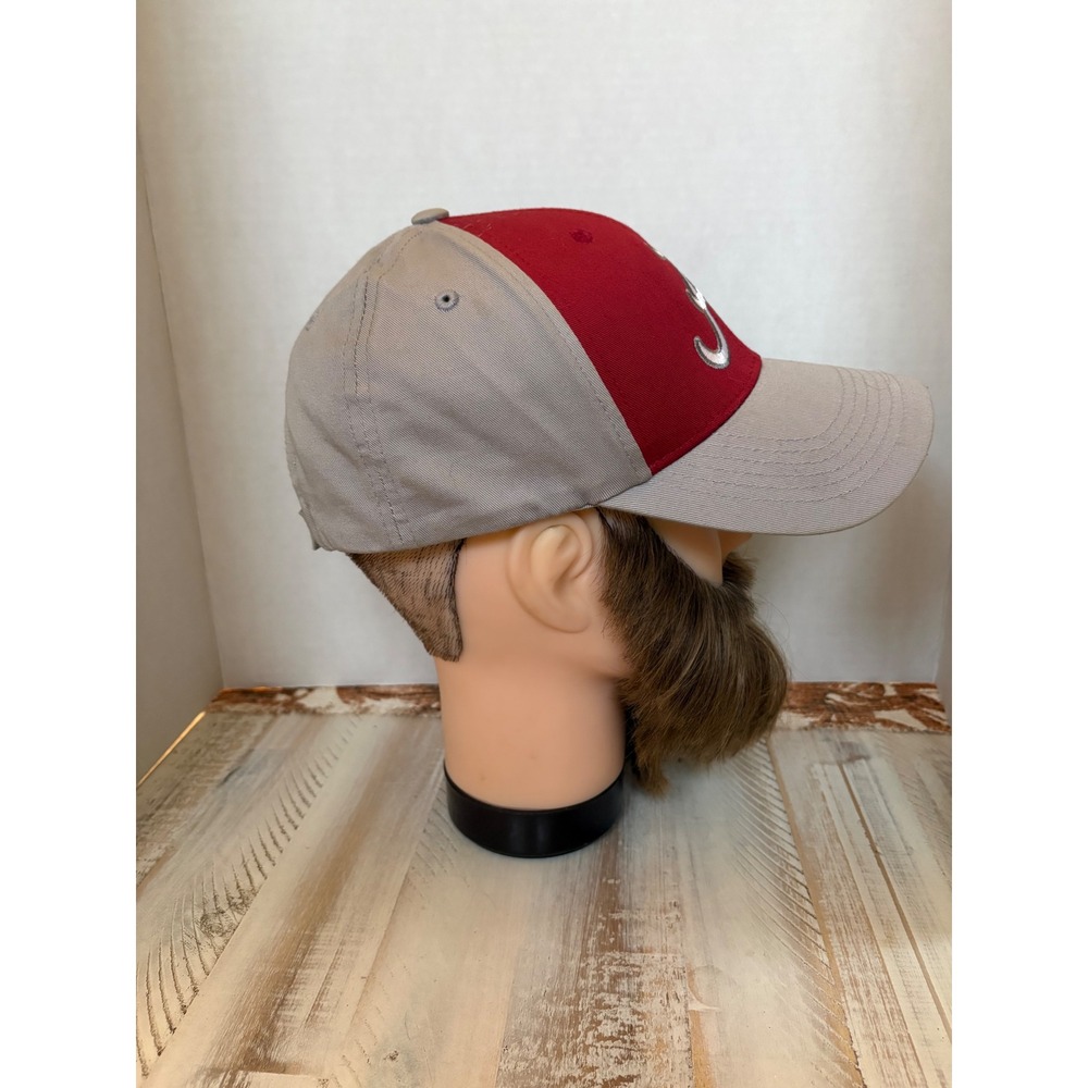 Alabama Crimson Tide Hat Mens Red Tan Adjustable Strapback Baseball Cap Bama A - Picture 5 of 5